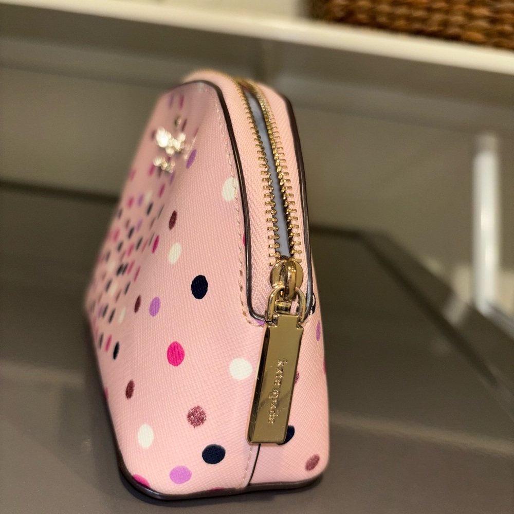 Kate Spade Sylvia Disco Dots Small Dome Cosmetic Case - Picture 6 of 6